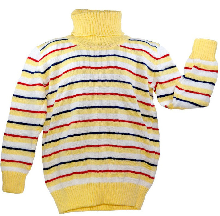 white high neck sweater for baby girl