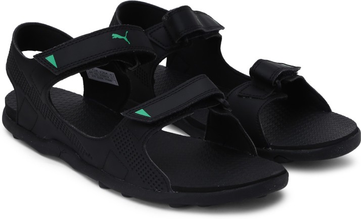 puma black sandals