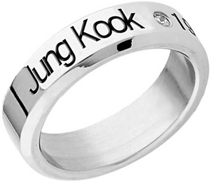 Yellow Chimes Kpop Bts Bangtan Boys Jung Kook Members Name And Date Of Birth Mentioned Ring For Men And Boys Copper Cubic Zirconia Ring Price In India Buy Yellow Chimes Kpop