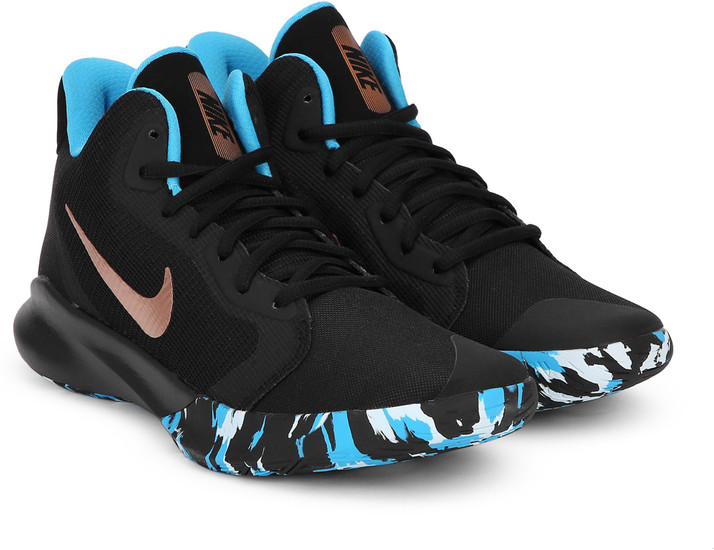 nike precision 3 black blue