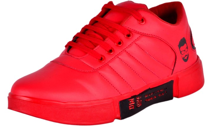 red color shoes