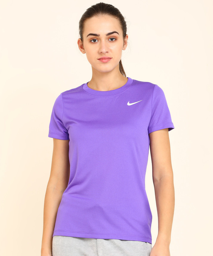 purple round neck t shirt