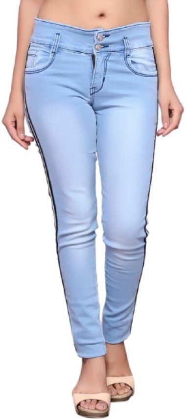 sky color jeans