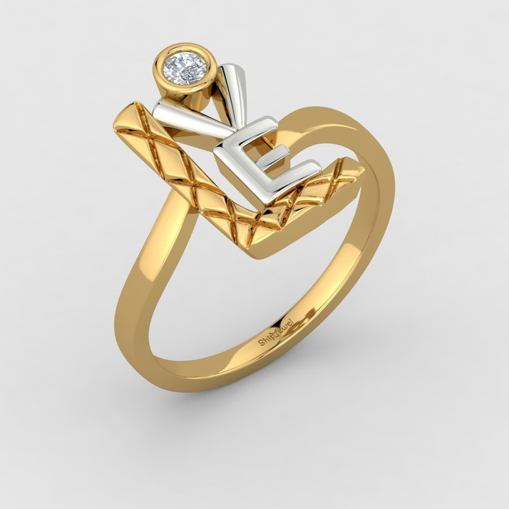 gold love ring