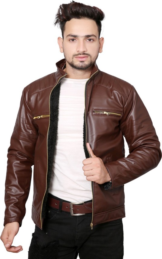 mens leather jacket in flipkart