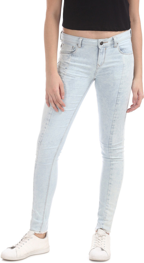 CHEROKEE Skinny Women Light Blue Jeans 