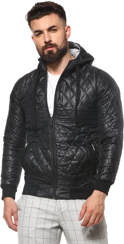 campus sutra hooded quilted jacket