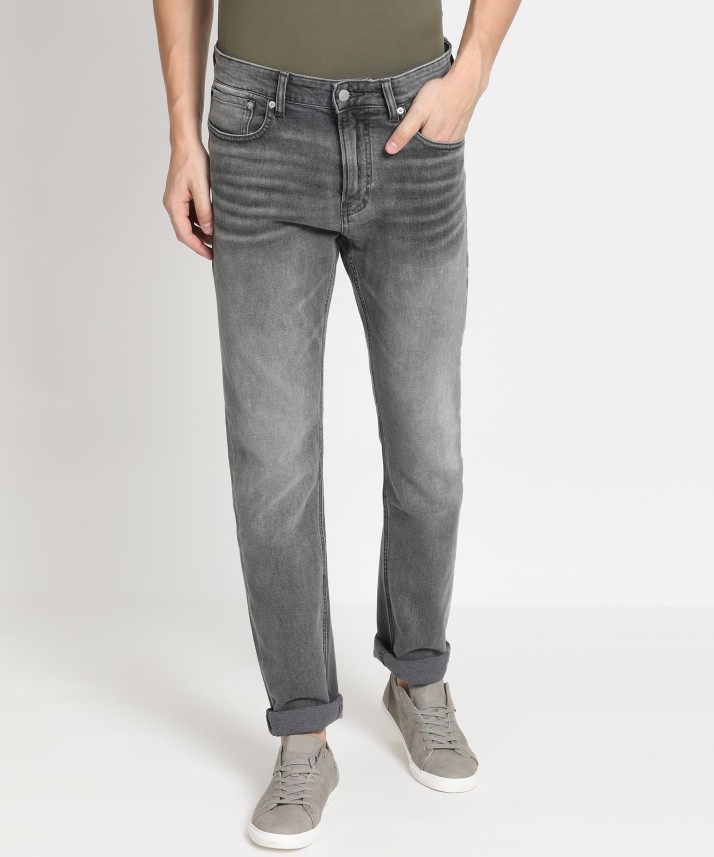 calvin klein grey jeans mens