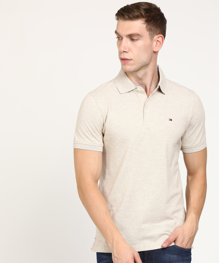 tommy hilfiger beige t shirt