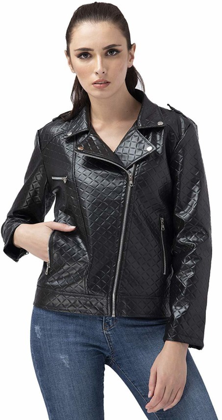 flipkart leather jacket ladies