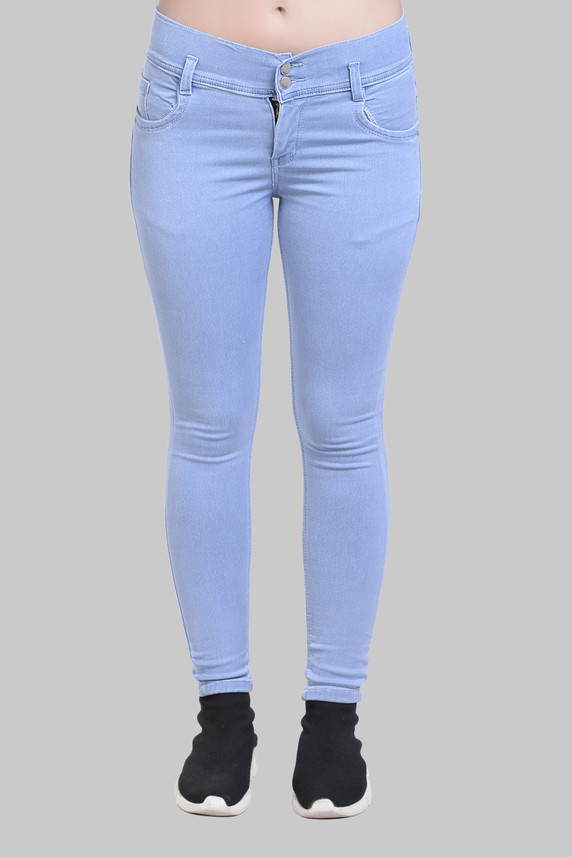 Ziva Fashion Skinny Women Light Blue 