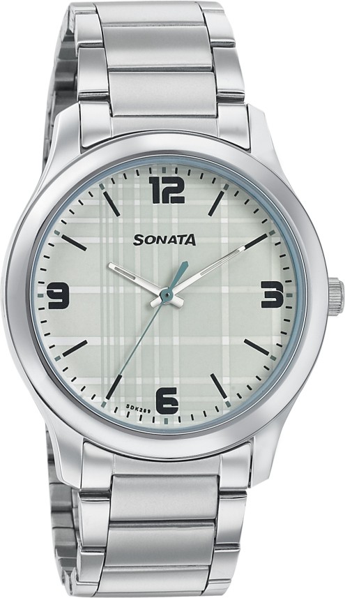 sonata watch for men black