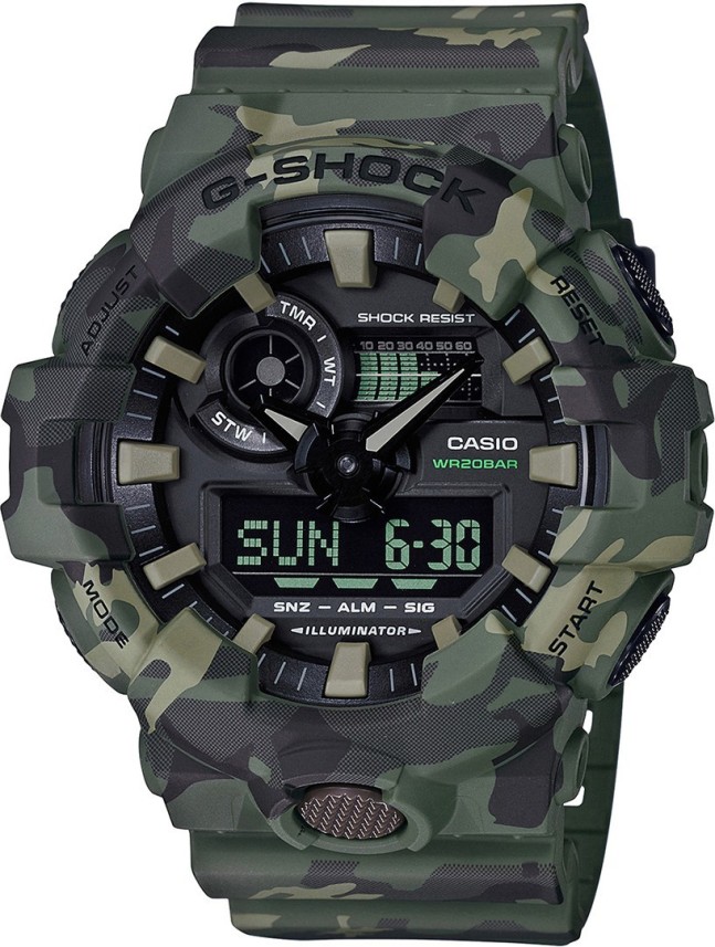 g shock watches army colour