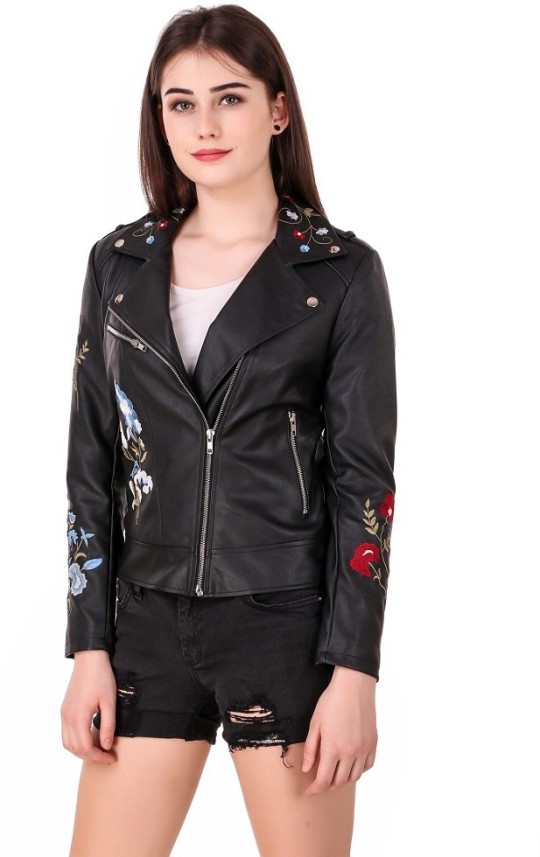 flipkart leather jacket ladies