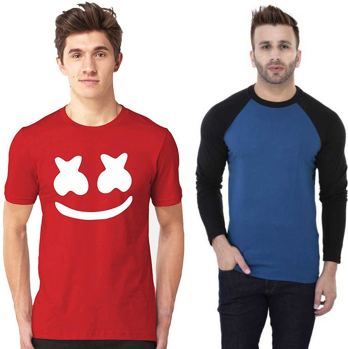 Morten Printed, Color Block Men Round 