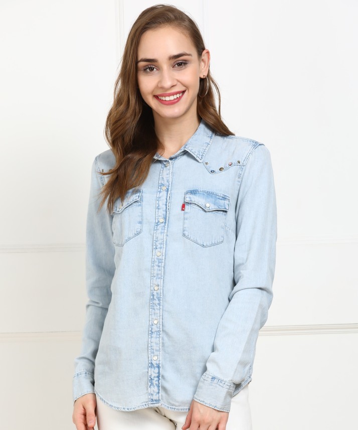 levis light blue shirt