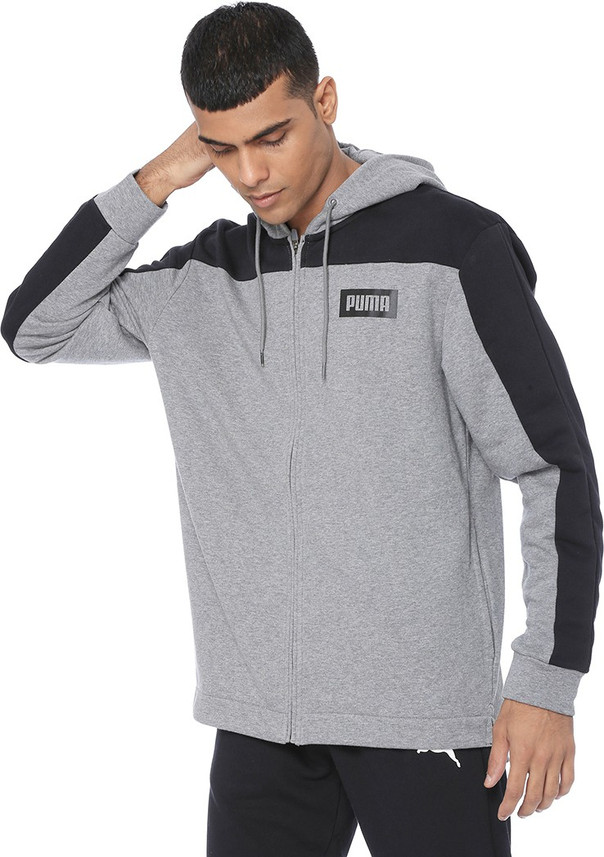 puma full sleeve colorblock men jacket