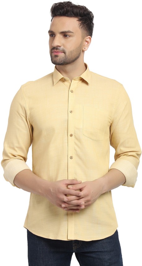 canary yellow mens dress shirt