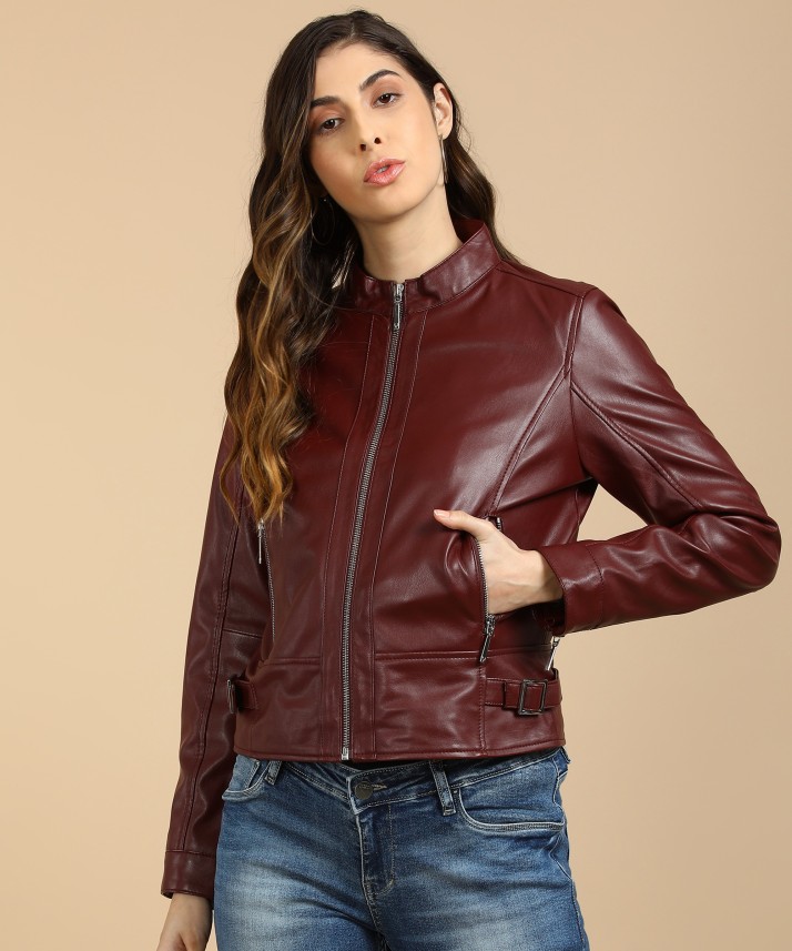 allen solly leather jacket