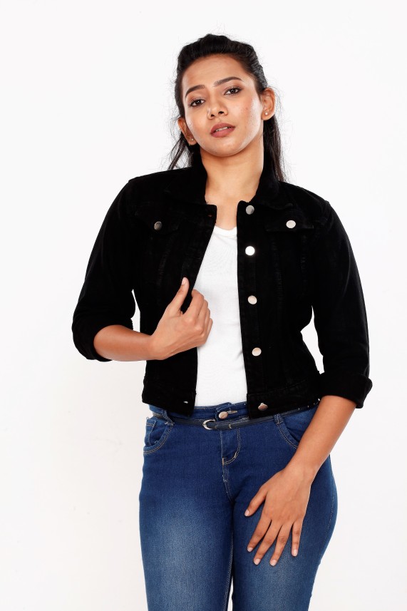 jeans coat for ladies flipkart