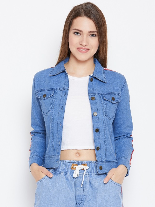 denim puffer jacket