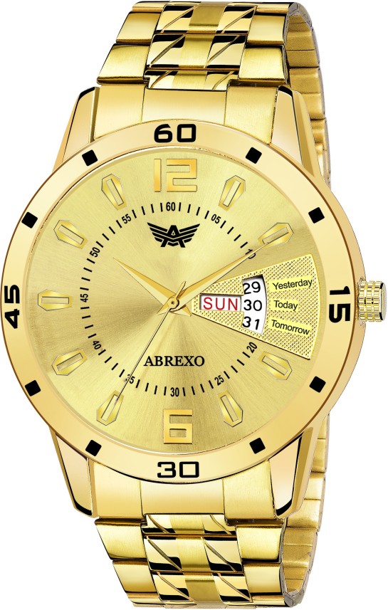 flipkart gold watch