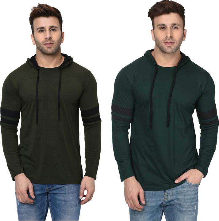 Behemoth Striped Men Hooded Neck Dark 