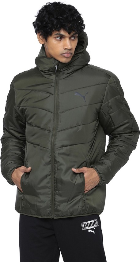 puma full sleeve solid men's jacket