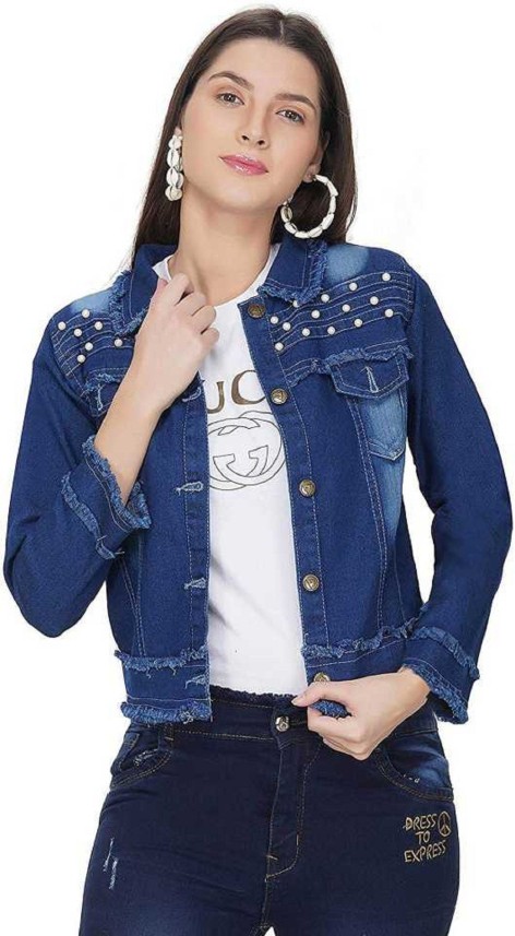 jeans coat for ladies flipkart