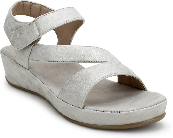 white casual sandals