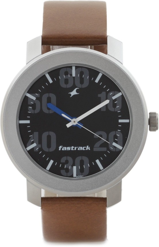 fastrack leather watches for men