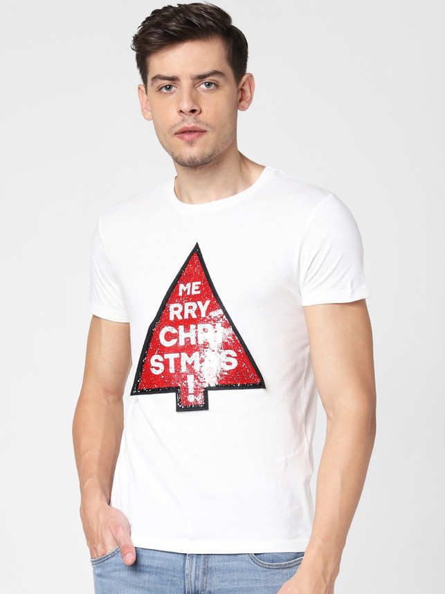 JACK \u0026 JONES Color Block Men Round Neck 