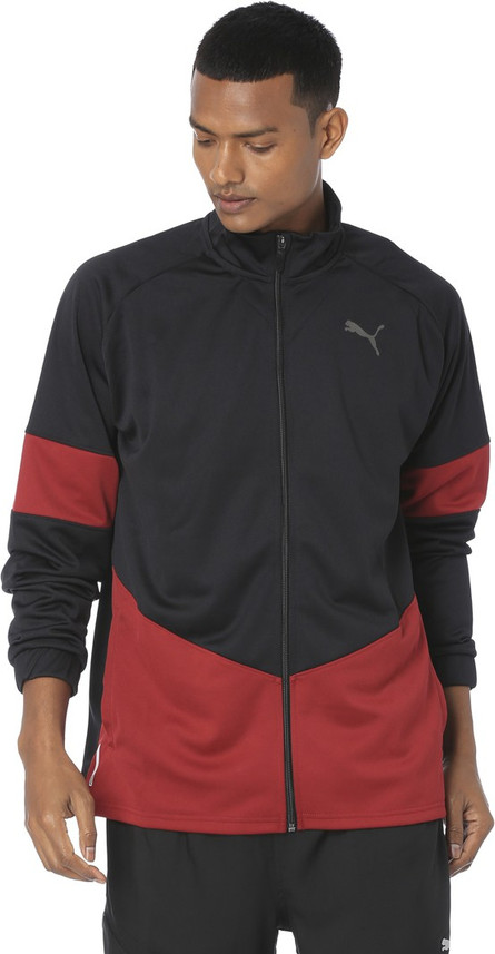 puma full sleeve colorblock men jacket