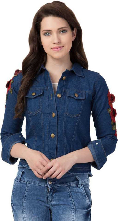 flipkart denim jacket womens