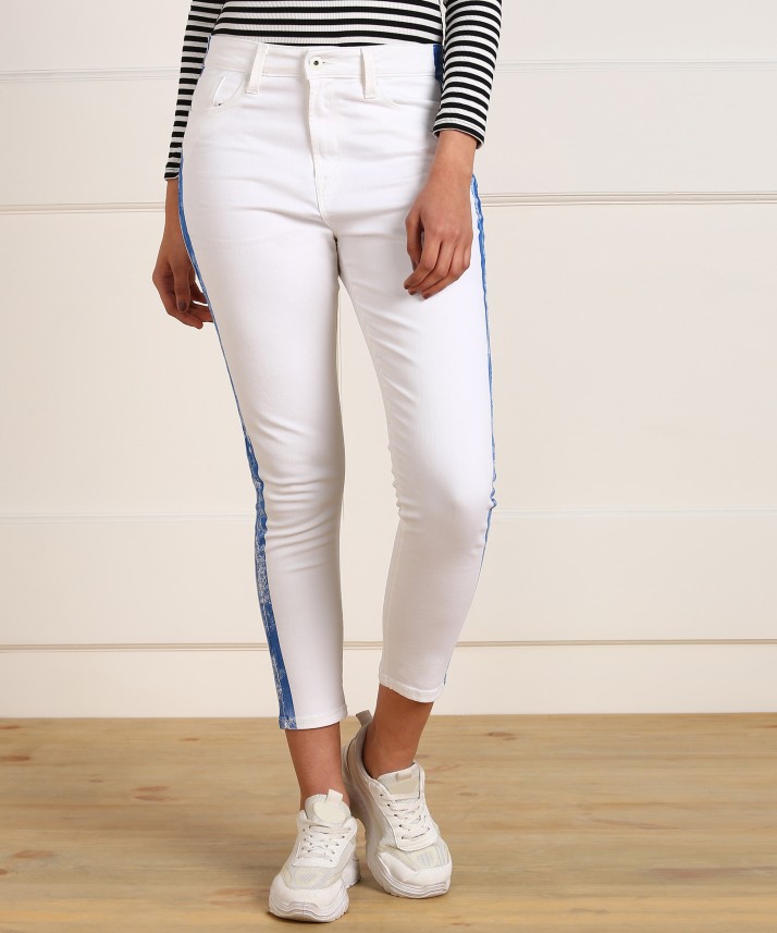 white jeans on flipkart