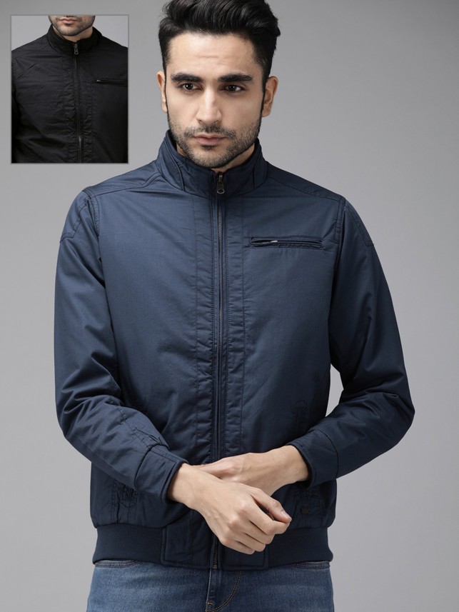 roadster full sleeve solid men's jacket