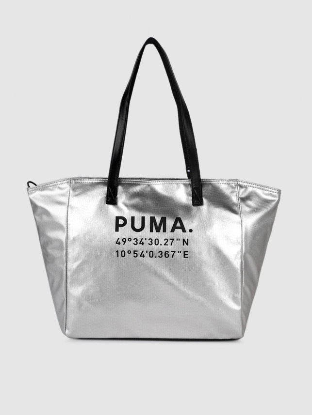 puma tote bag silver