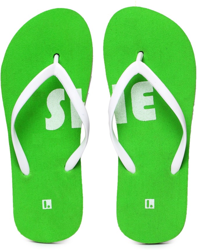 green colour slippers