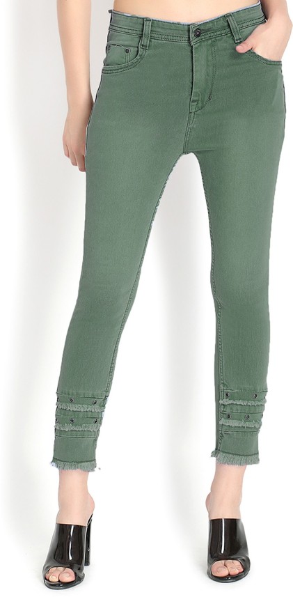 green jeans for ladies