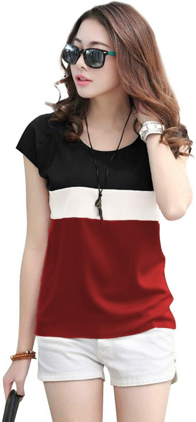 t shirts for women on flipkart