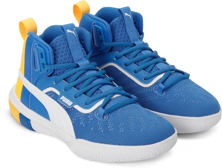 puma blue basketball shoes