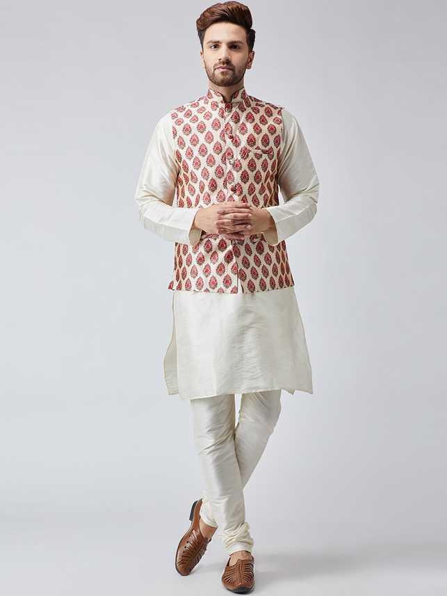 Bosko Men Ethnic Jacket Kurta And Churidar Set Buy Bosko Men Ethnic Jacket Kurta And Churidar Set Online At Best Prices In India Flipkart Com