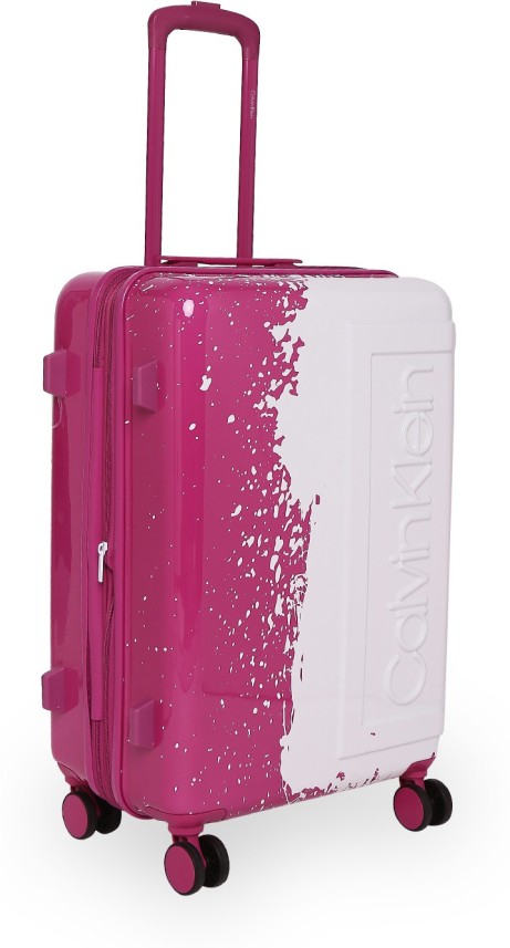 calvin klein luggage pink