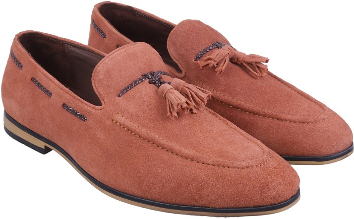 peach men loafers