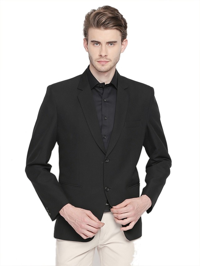 solid black blazer