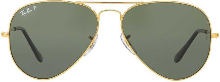 Buy Ray Ban Aviator Sunglasses Green For Men Online Best Prices In India Flipkart Com