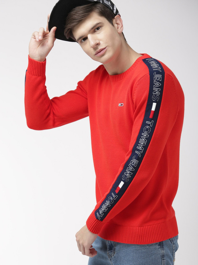 red sweater tommy hilfiger