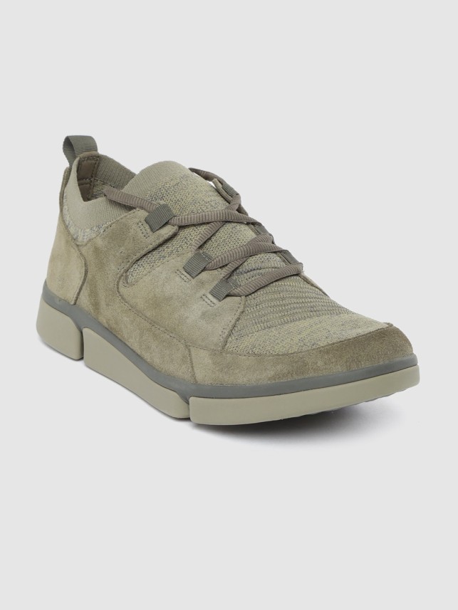 clarks olive suede