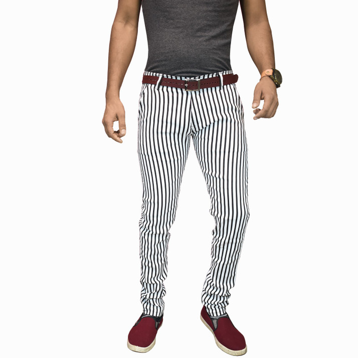 IndiForce Slim Fit Men White, Black 