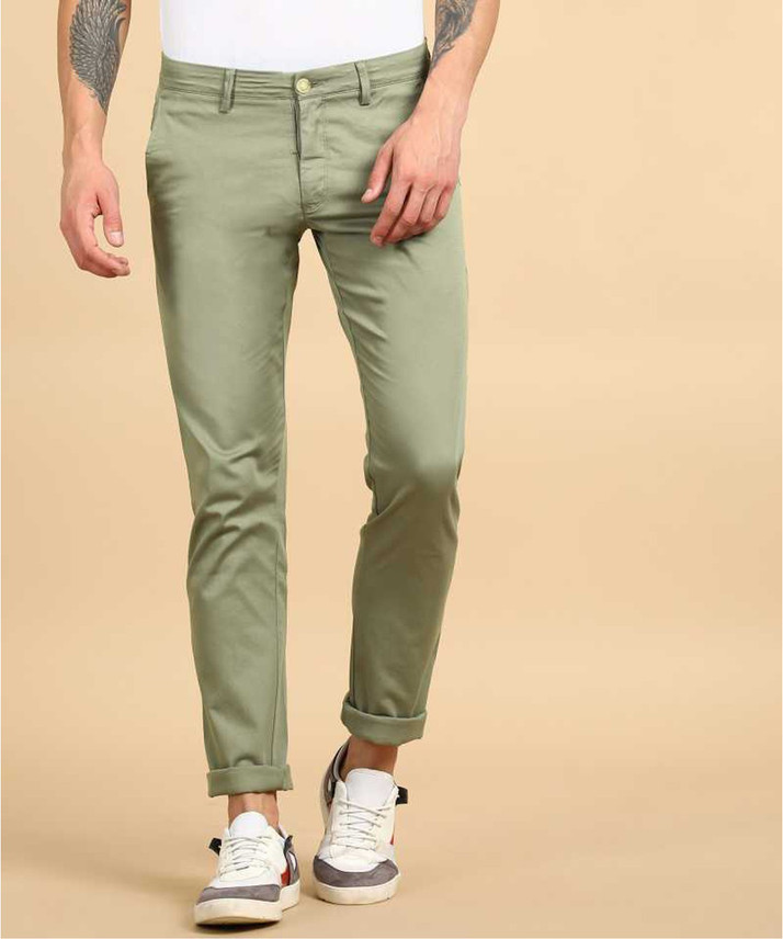 I KING Regular Fit Men Light Green 